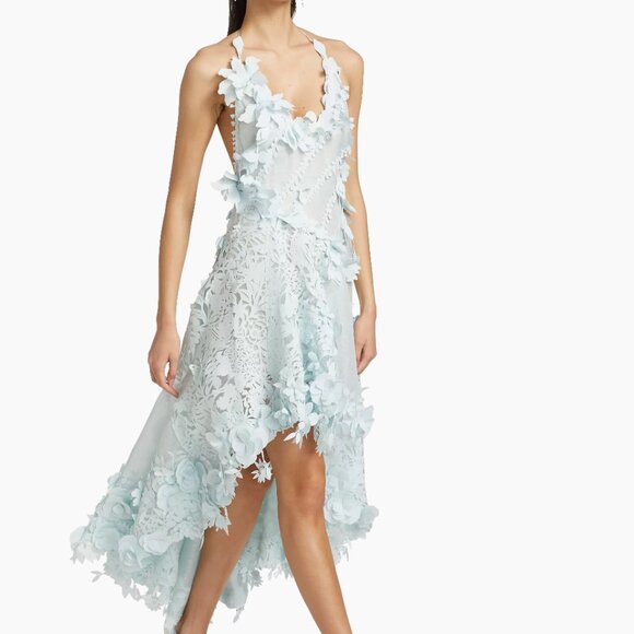 NWT Zimmermann Natura Laser-Cut Halterneck High-Low Dress - Picture 1 of 7
